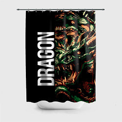 Шторка для ванной Татуировка дракона ирезуми