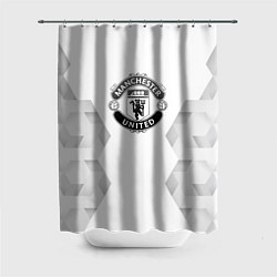 Шторка для душа Manchester United white poly, цвет: 3D-принт