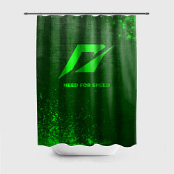 Шторка для ванной Need for Speed - green gradient