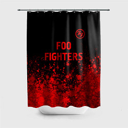 Шторка для душа Foo Fighters - red gradient посередине, цвет: 3D-принт