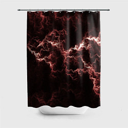 Шторка для душа Lightning red, цвет: 3D-принт