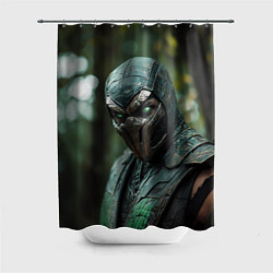 Шторка для душа Ящер Мортал комбат, цвет: 3D-принт