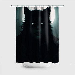 Шторка для душа Волчица, цвет: 3D-принт