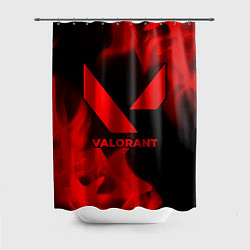 Шторка для ванной Valorant - red gradient