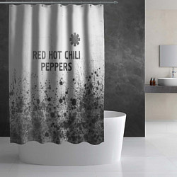 Шторка для душа Red Hot Chili Peppers - white gradient посередине, цвет: 3D-принт — фото 2