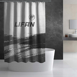 Шторка для душа Lifan - white gradient посередине, цвет: 3D-принт — фото 2