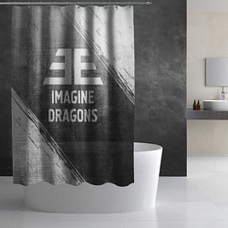 Шторка для душа Imagine Dragons - grey gradient, цвет: 3D-принт — фото 2