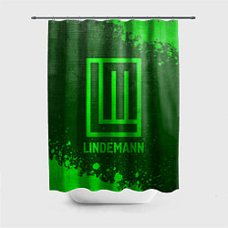 Шторка для душа Lindemann - green gradient, цвет: 3D-принт