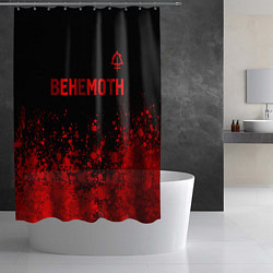 Шторка для душа Behemoth - red gradient посередине, цвет: 3D-принт — фото 2