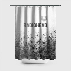 Шторка для душа Radiohead - white gradient посередине, цвет: 3D-принт