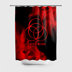 Шторка для душа Elden Ring - red gradient, цвет: 3D-принт