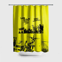 Шторка для душа Лазарь аниме обложка, цвет: 3D-принт