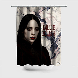 Шторка для душа Билли Айлиш в стиле готики, цвет: 3D-принт