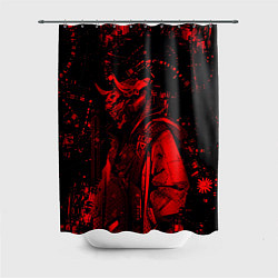 Шторка для душа Кибернетический Они, цвет: 3D-принт