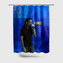Шторка для душа Bones стоит с микрофоном, цвет: 3D-принт