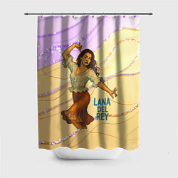 Шторка для ванной Lana Del Rey танцует