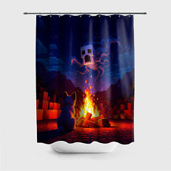 Шторка для душа Собака и гаст, цвет: 3D-принт