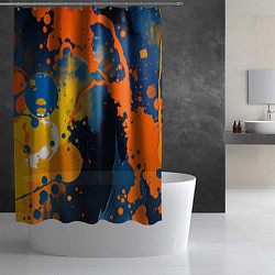 Шторка для душа Краска на стене, цвет: 3D-принт — фото 2