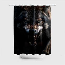 Шторка для душа Волчара, цвет: 3D-принт