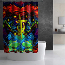 Шторка для душа Doom hyper monster, цвет: 3D-принт — фото 2