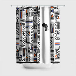 Шторка для душа Африканский узор, цвет: 3D-принт