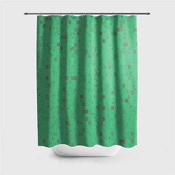 Шторка для душа Color green brown, цвет: 3D-принт