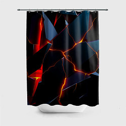 Шторка для душа Plate fracturing, цвет: 3D-принт