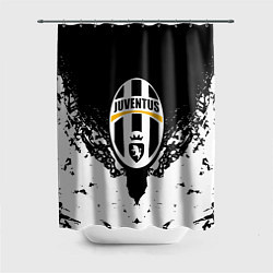 Шторка для душа Ювентус краски всплеск текстура, цвет: 3D-принт