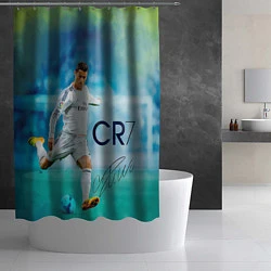 Шторка для душа CR Ronaldo, цвет: 3D-принт — фото 2