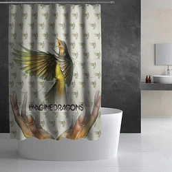 Шторка для душа Imagine Dragons: Fly, цвет: 3D-принт — фото 2