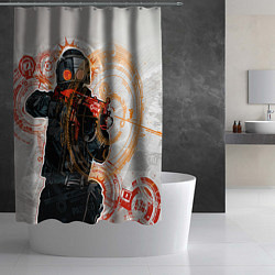 Шторка для душа Counter-Strike: SWAT, цвет: 3D-принт — фото 2