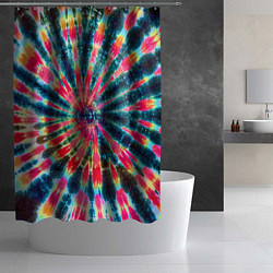 Шторка для душа Tie dye, цвет: 3D-принт — фото 2