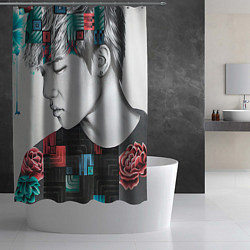 Шторка для душа Big Bang Geometry, цвет: 3D-принт — фото 2