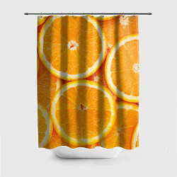 Шторка для душа Апельсин, цвет: 3D-принт