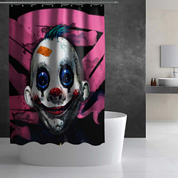 Шторка для душа Клоун, цвет: 3D-принт — фото 2