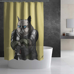 Шторка для душа Кот, цвет: 3D-принт — фото 2