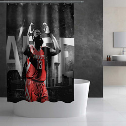 Шторка для душа Баскетболист NBA, цвет: 3D-принт — фото 2