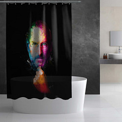 Шторка для душа Стив Джобс, цвет: 3D-принт — фото 2