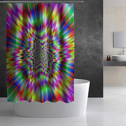 Шторка для душа Спектральная иллюзия, цвет: 3D-принт — фото 2