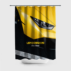 Шторка для душа Lamborghini the best, цвет: 3D-принт