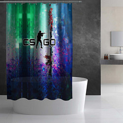 Шторка для душа Counter-Strike - Global Offensive, цвет: 3D-принт — фото 2