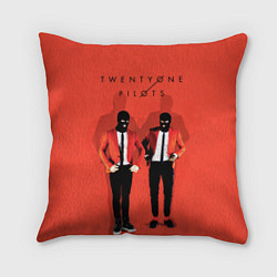 Подушка квадратная Twenty One Pilots, цвет: 3D-принт