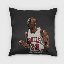 Подушка квадратная Bulls 23: Jordan, цвет: 3D-принт