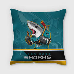 Подушка квадратная San Jose Sharks