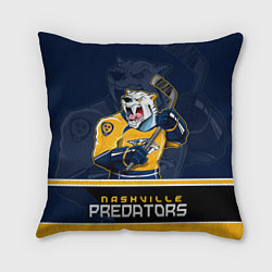 Подушка квадратная Nashville Predators, цвет: 3D-принт