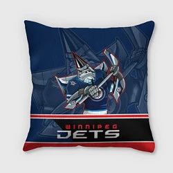 Подушка квадратная Winnipeg Jets, цвет: 3D-принт