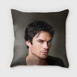 Подушка квадратная Ian Somerhalder, цвет: 3D-принт