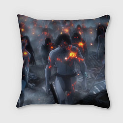 Подушка квадратная Темные силы, цвет: 3D-принт