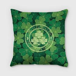 Подушка квадратная Ireland, Happy St. Patricks Day, цвет: 3D-принт