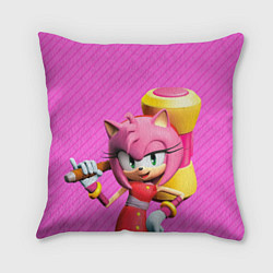 Подушка квадратная Amy Rose, цвет: 3D-принт